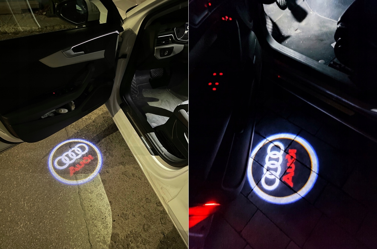 ЛОГОТИП СВЕТОДИОД LED ЛАМПОЧКИ 2X ДВЕРЬ AUDI A6 C5 C6 C7 AUDI A6 фото 8