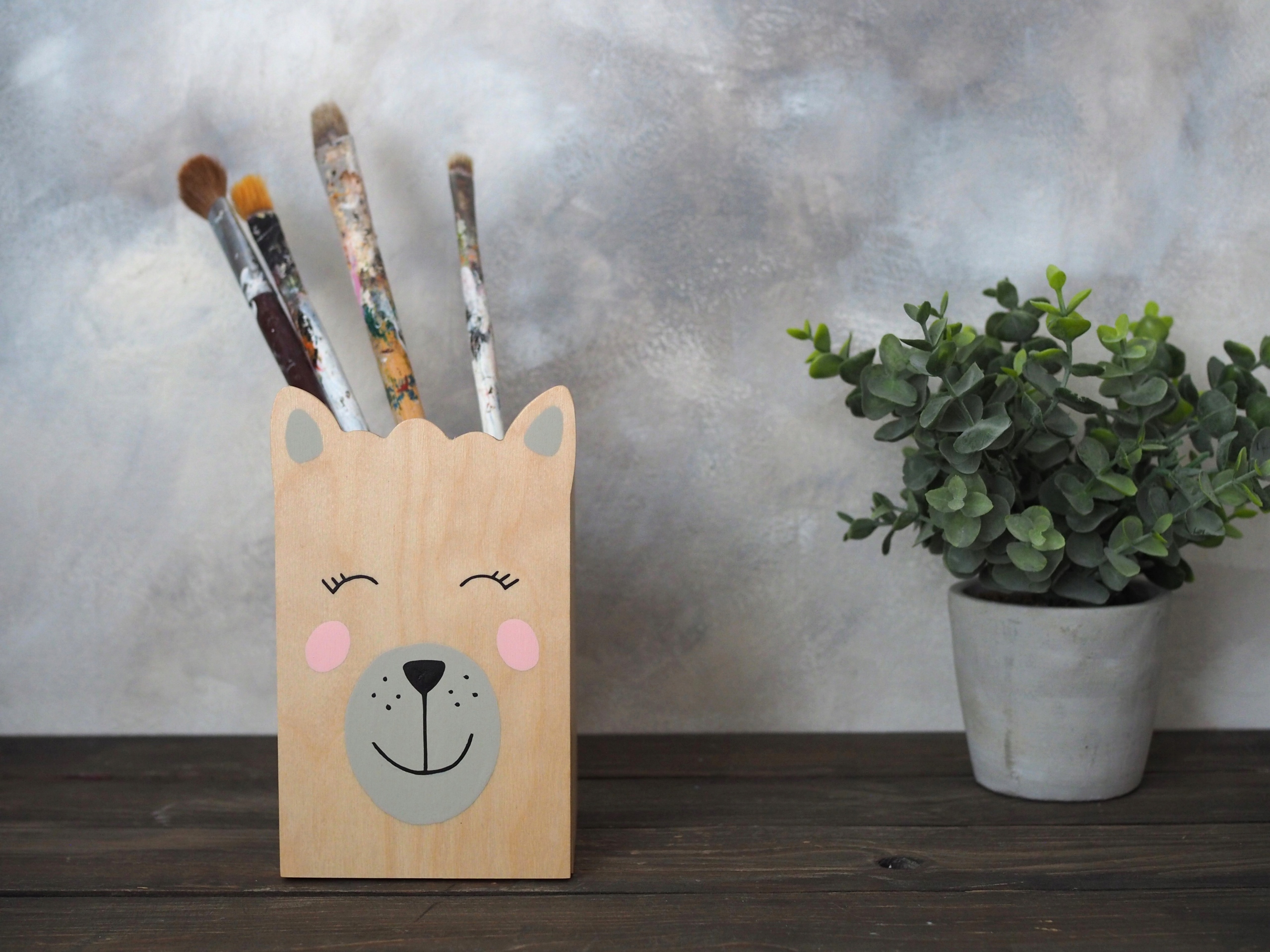 nádoba na náčiní pastelky Lama Malá