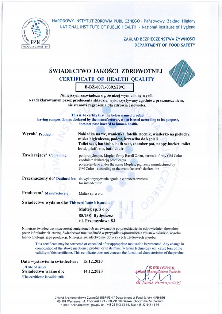 NAKŁADKA SEDESOWA WC ANTYPOŚLIZGOWA na toaletę Maltex MISIU Kolor dodatkowy biały