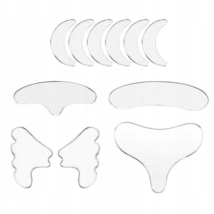 PLASTRY PRZECIWZMARSZCZKOWE LIFTINGUJĄCE DO USUWANIA ZMARSZCZEK 11SZT Przeznaczenie do ciała do twarzy