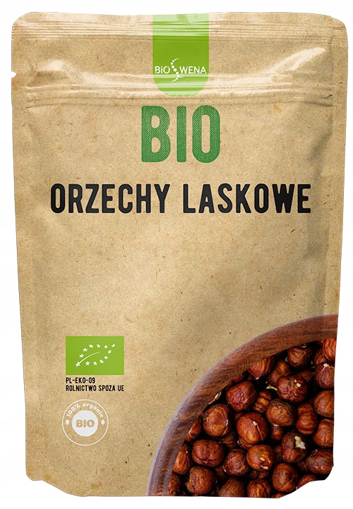Orzechy laskowe Bio 1kg Łuskane Ekologiczne Orzech laskowy Bioswena