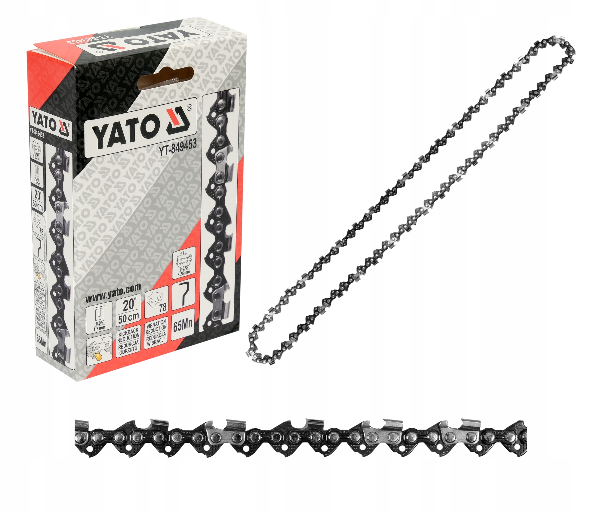 

Łańcuch Tnący Pilarki 20'' 78 0.325'' 0.05'' Yato