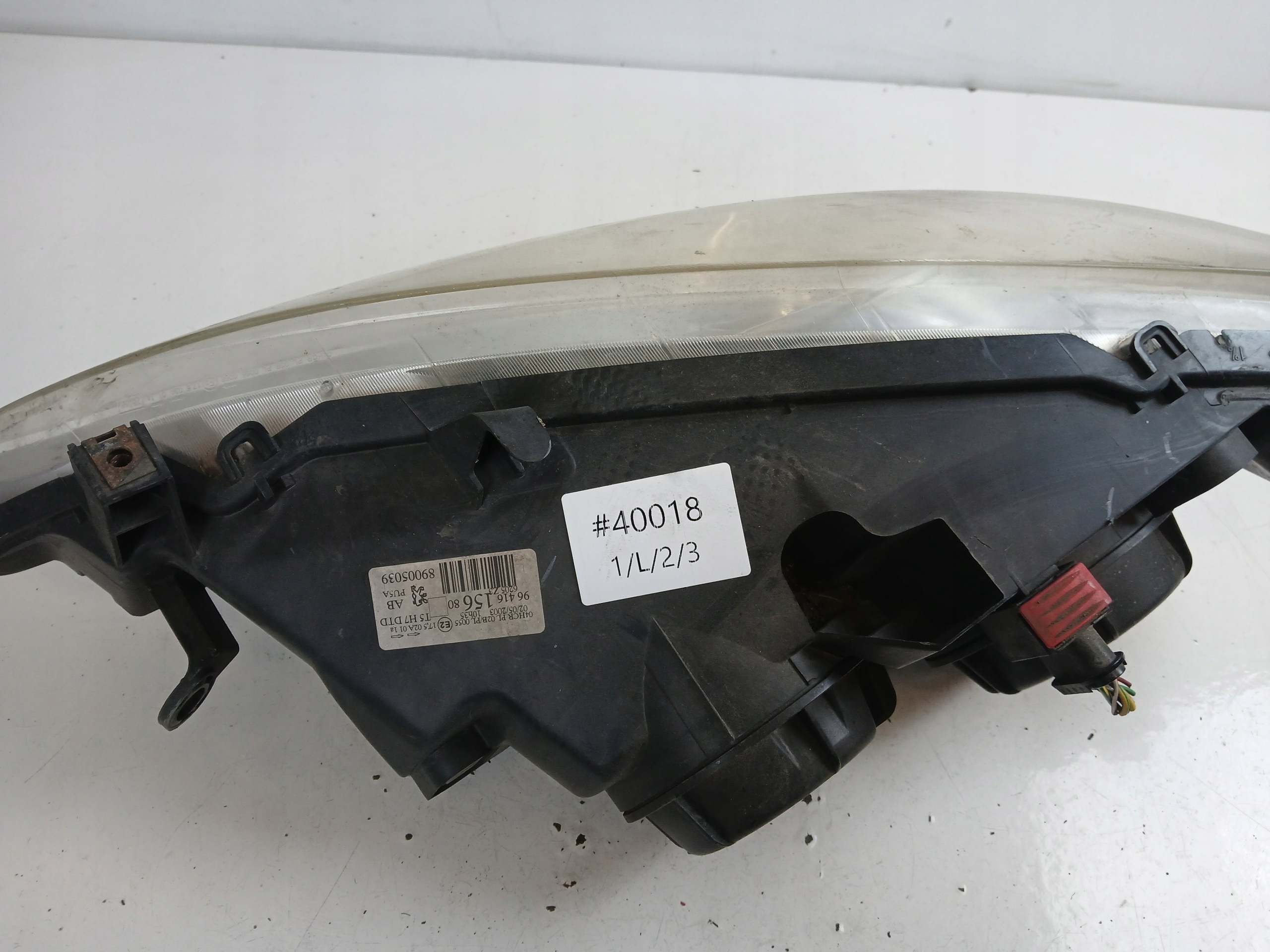 PEUGEOT 807 light right front 9641615680