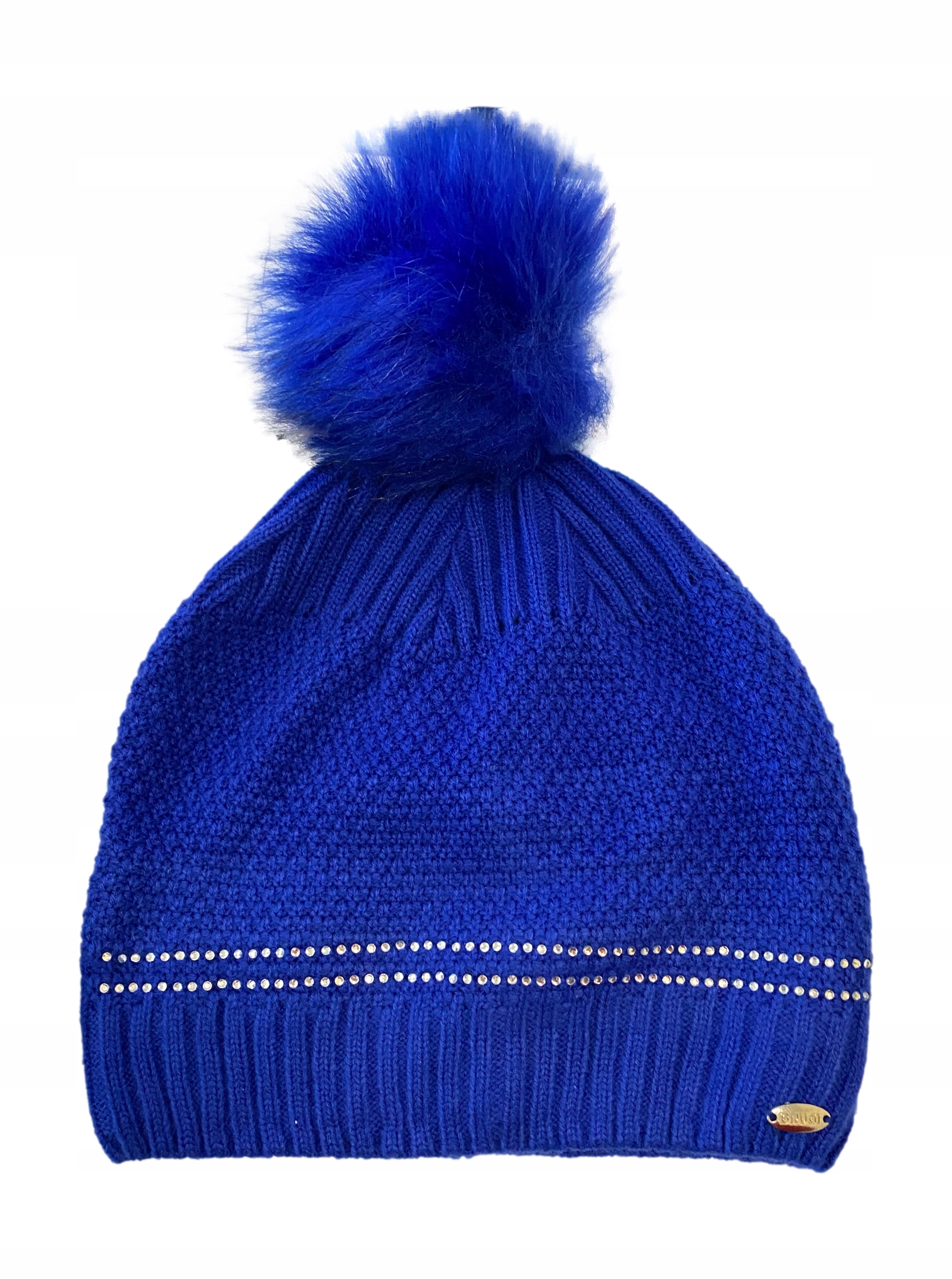 

Czapka Damska Brugi Pompon niebieska polar