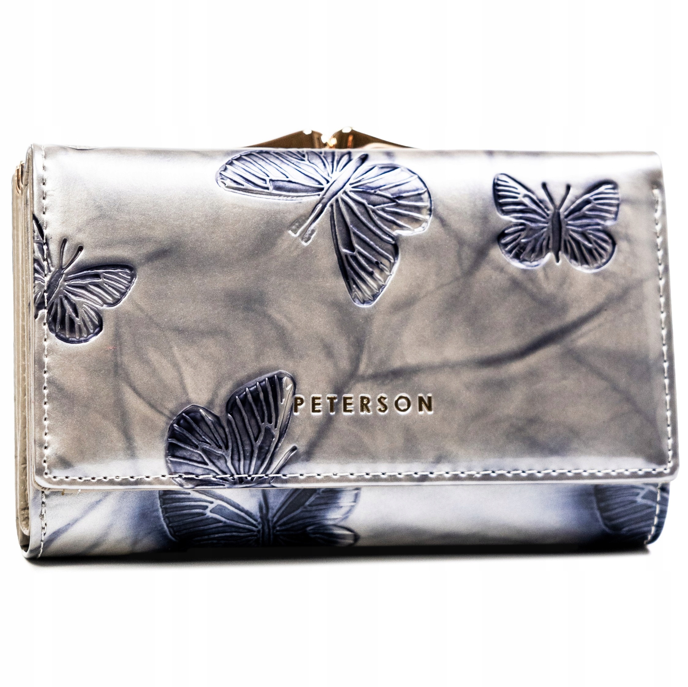 Portfel skórzany antykradzieżowy damski na bigiel Rfid ochrona Peterson