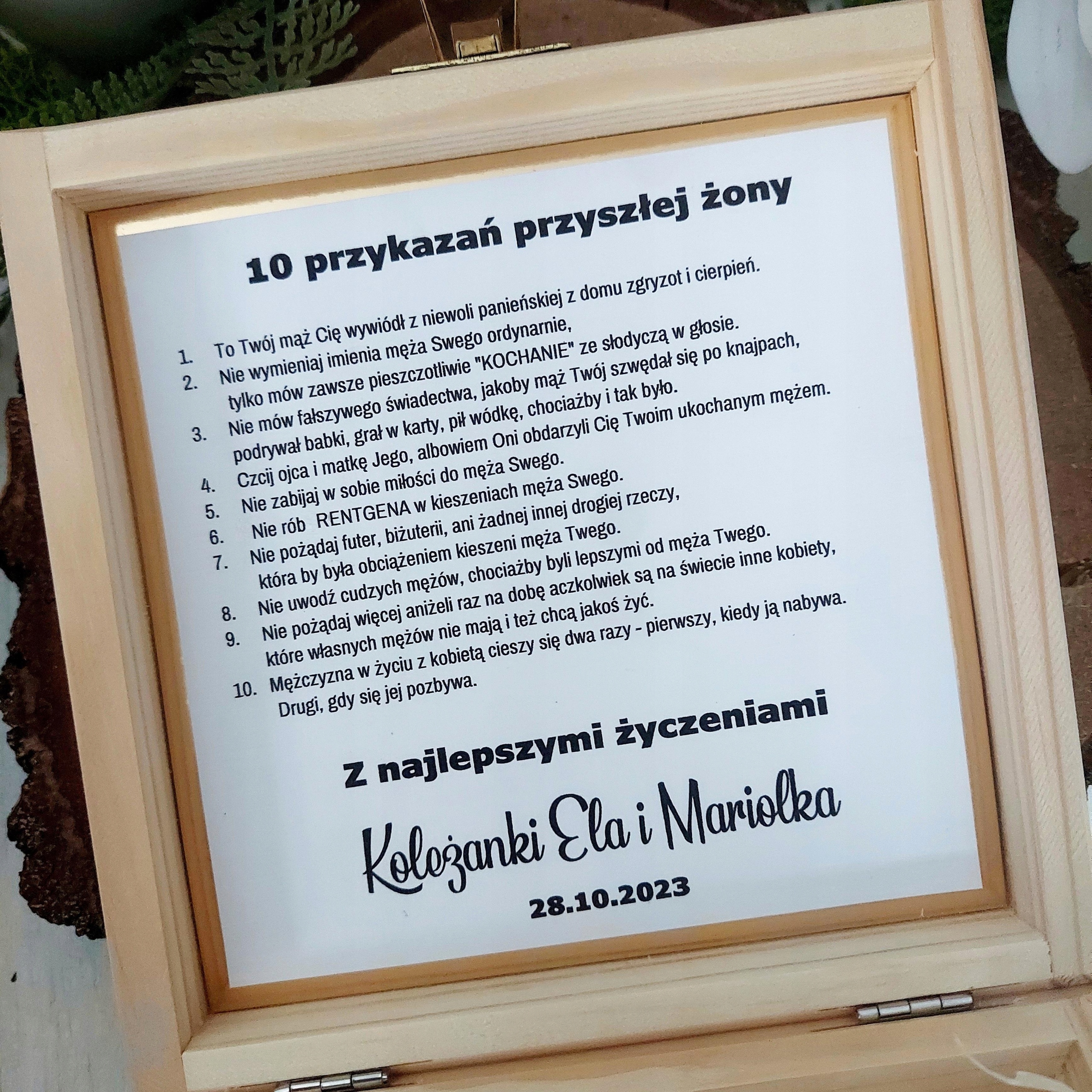 WIECZÓR PANIEŃSKI 10 przykazań przyszłej żony HIT! Płeć kobieta