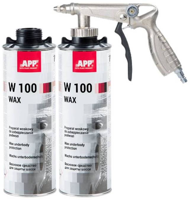 

2x App W100 Wax zabezpieczanie podwozia pistolet