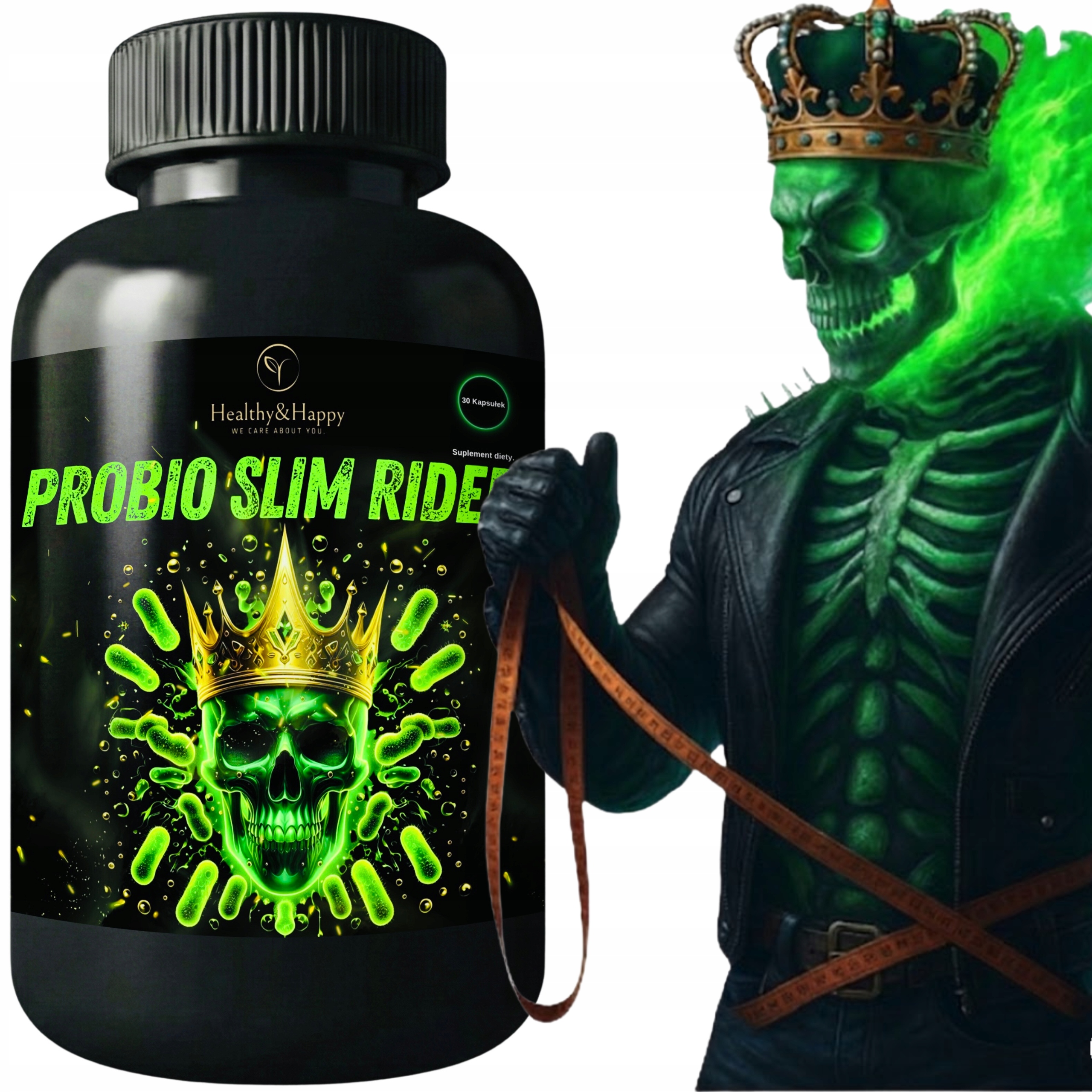 Probio Slim Rider SMUKŁY BRZUCH OCZYSZCZANIE JELITA Lactobacillus Probiotyk