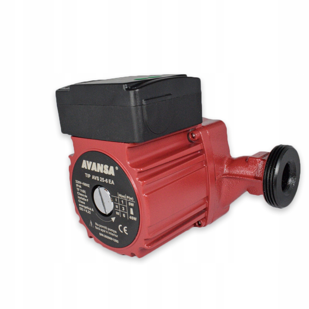 Elektronické obehové čerpadlo 25-6/180 mm závit 6/4" Avansa Auto