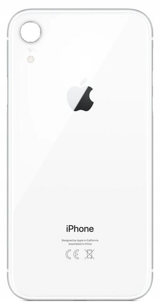 

Klapka Plecki Tył Iphone Xr biała Duże Oczko Ce