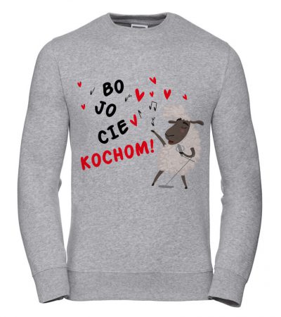 Dámská Mikina Bo Jo Cie Kochom 2XL šedá, Dárek pro dívku