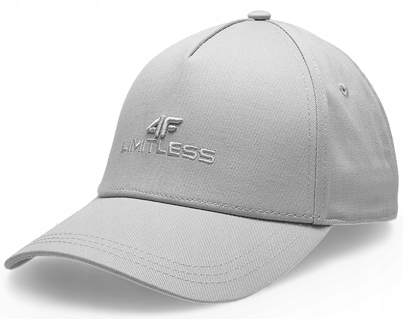 4F MĘSKA SPORTOWA CZAPKA Z DASZKIEM BEJSBOLÓWKA REGULOWANA LIMITLES SZARA L Marka 4F