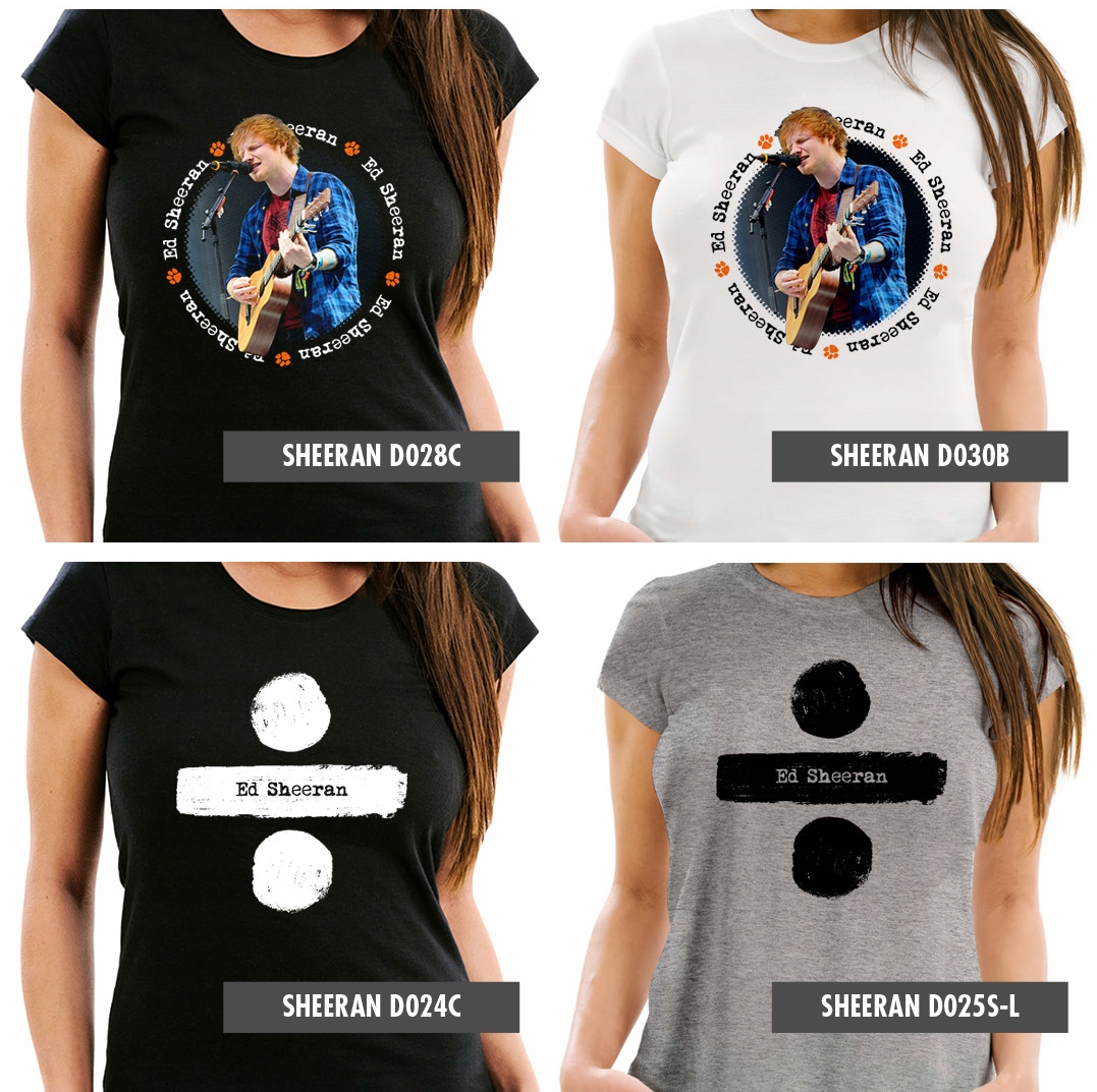 ED SHEERAN THE MATHEMATICS TOUR 2024 GDAŃSK T SHIRT KOSZULKA DAMSKA L Materiał dominujący bawełna