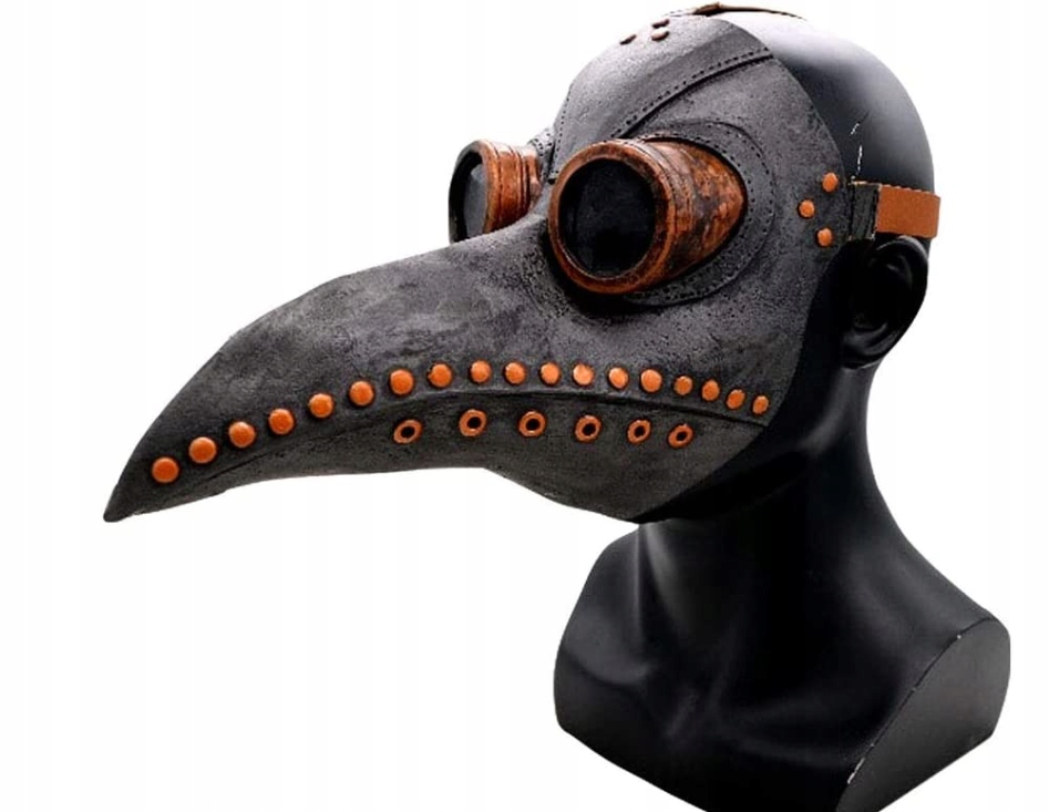 MASKA Z DZIOBEM DOKTOR PLAGI LEKARZA REKWIZYTY DO KOSTIUMU Marka inna