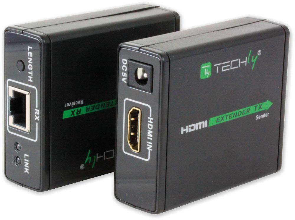 Techly extender hdmi po skrętce rj45 do 60m