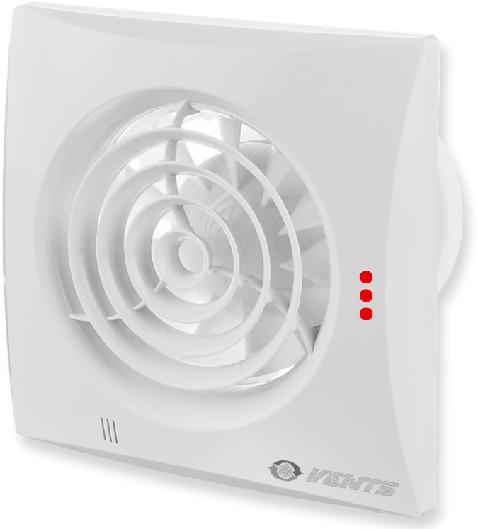 Koupelnový Ventilátor Nástěnný Domácí Tichý Vents 125 Quiet Odtahový