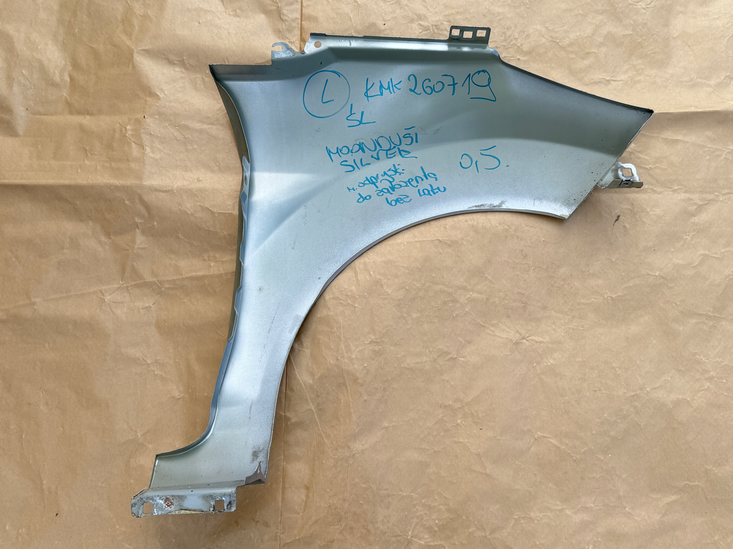 FORD FIESTA MK7 LIFT 2012-2017 fender left front MOONDUST SILVER