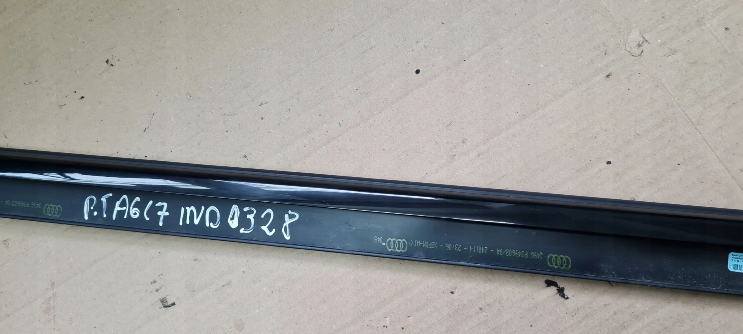 A6 C7 4G moulding dust right rear part SLINE black BLACK 4G0853764A