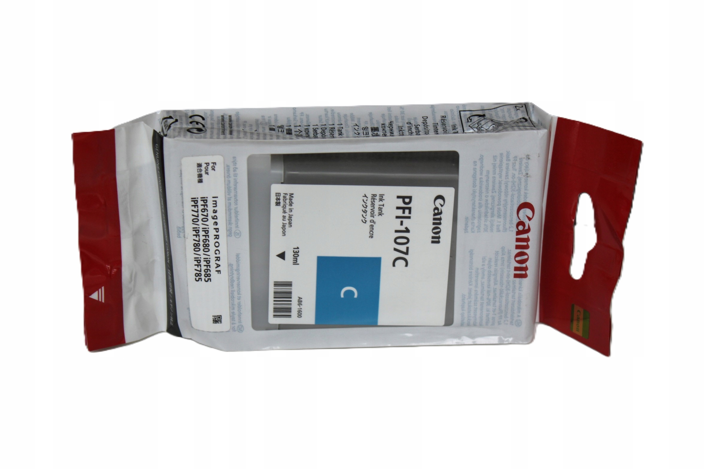 Canon PFI-107C cyan atrament 24 originál