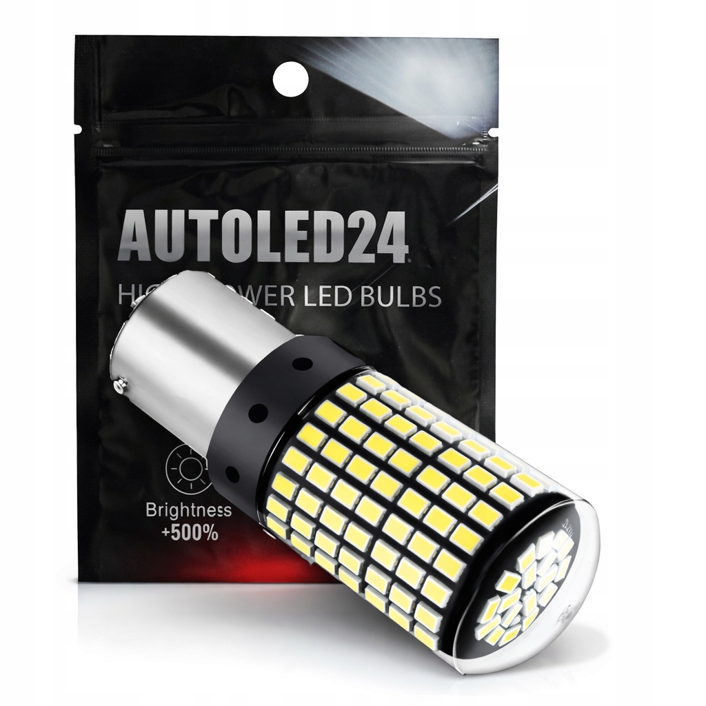 Żarówka 144 Led BA15S P21W 1156 Wsteczny Cofania Dzienne Retrify Ultra Moc