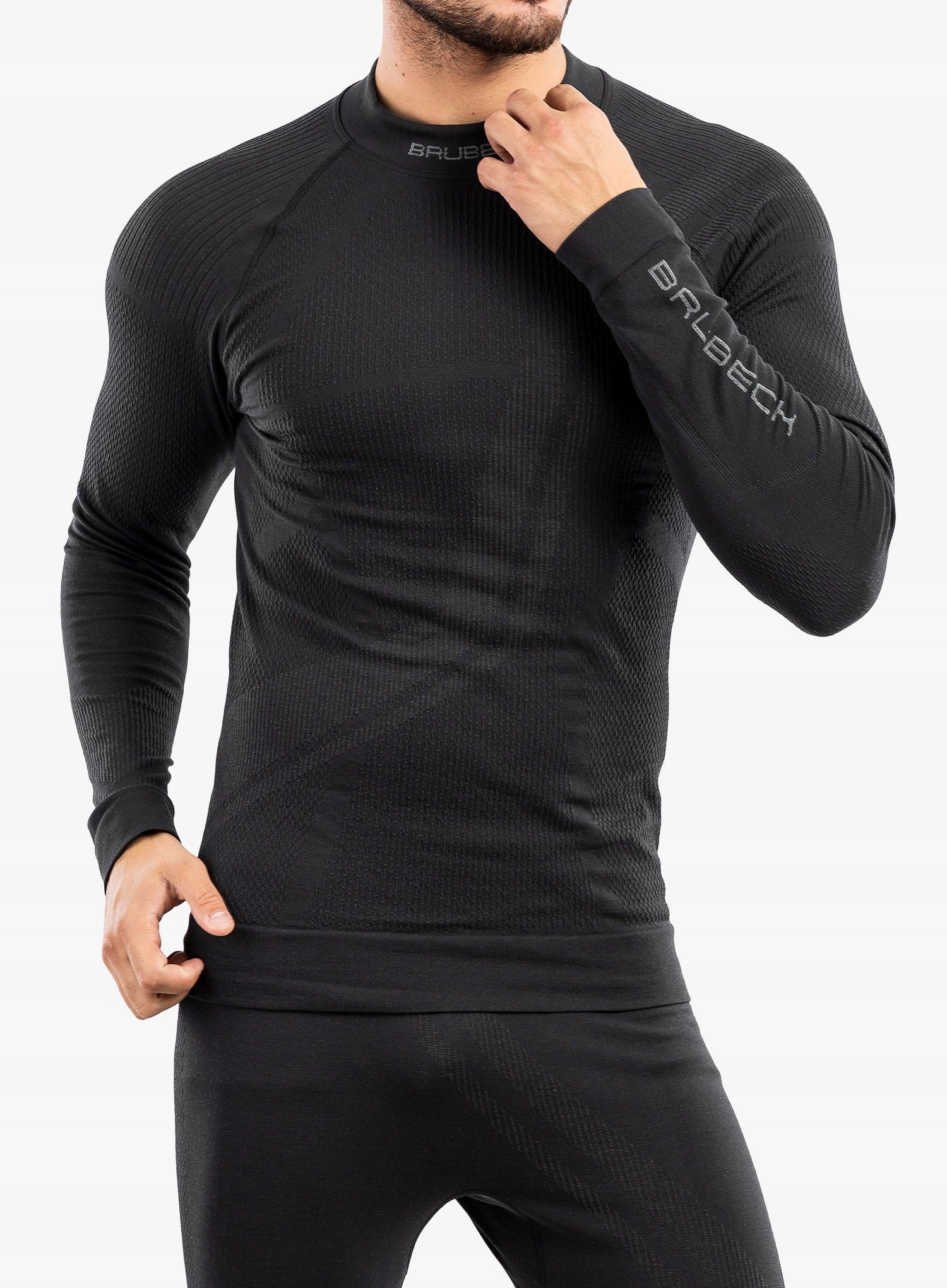 Bluza termoaktywna męska Brubeck Thermo Wool by Pustelnik graphite S