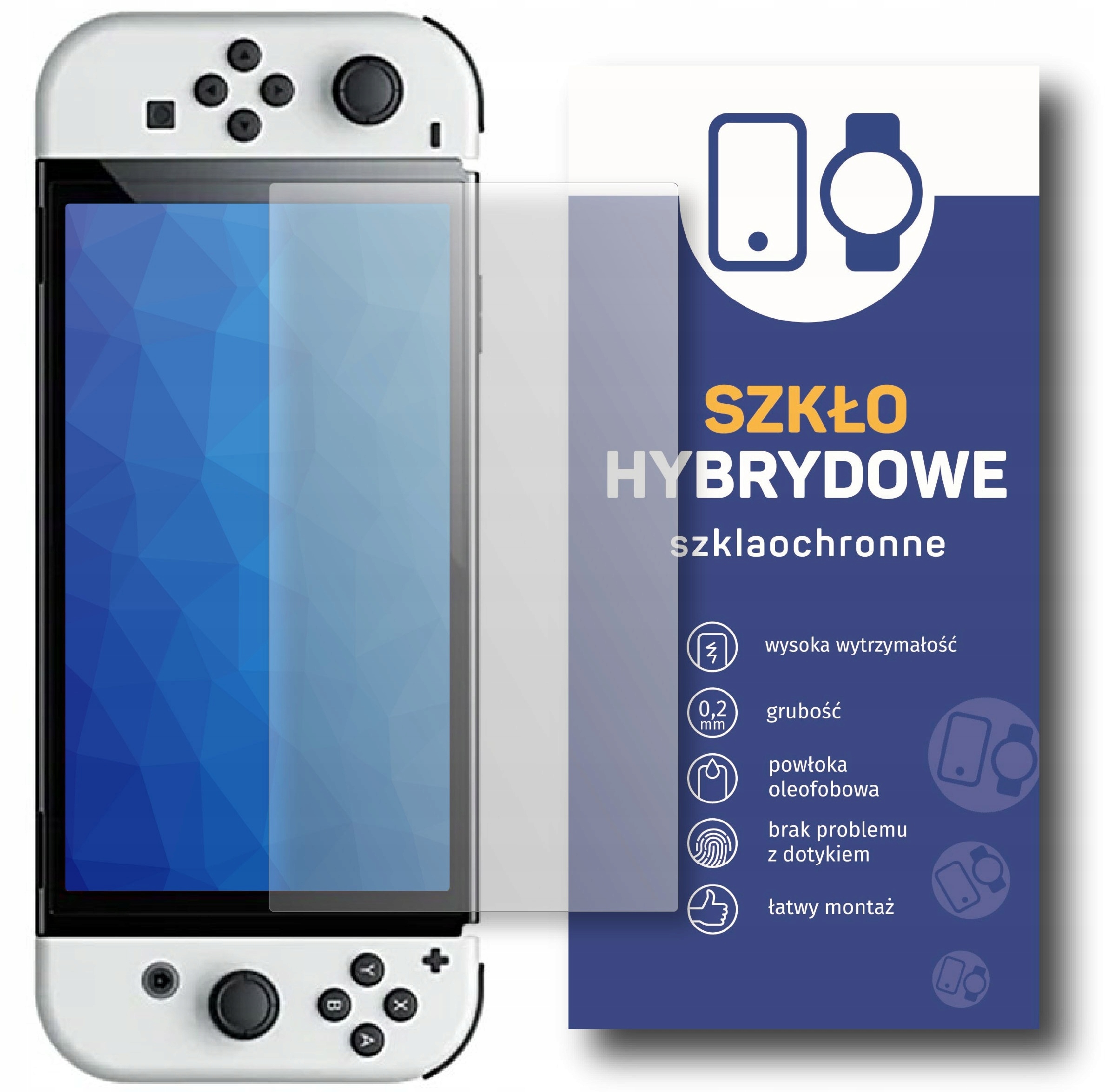 Hybrydowe szkło ochronne do Nintendo Switch OLED
