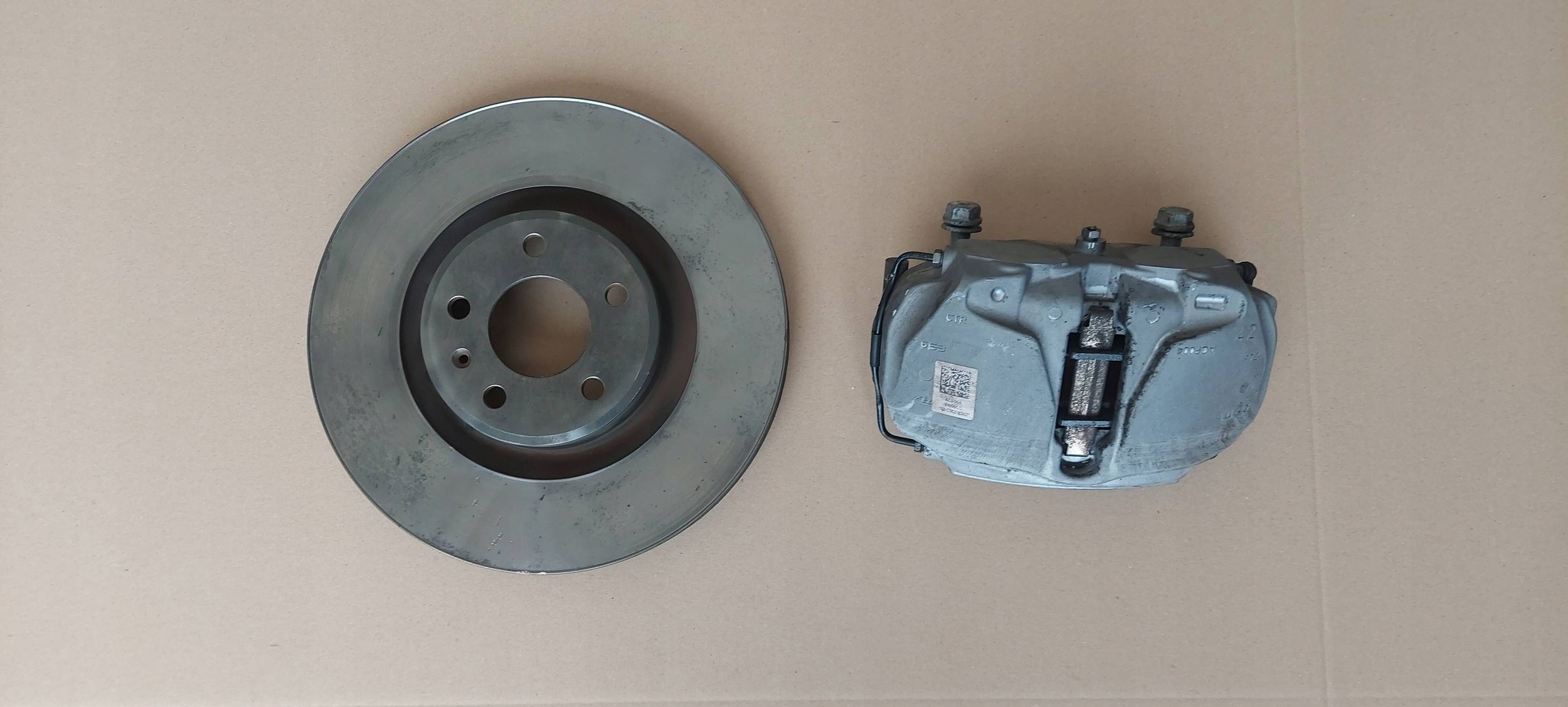 caliper brake right front +disc brake AUDI A4 B9 A5 8W