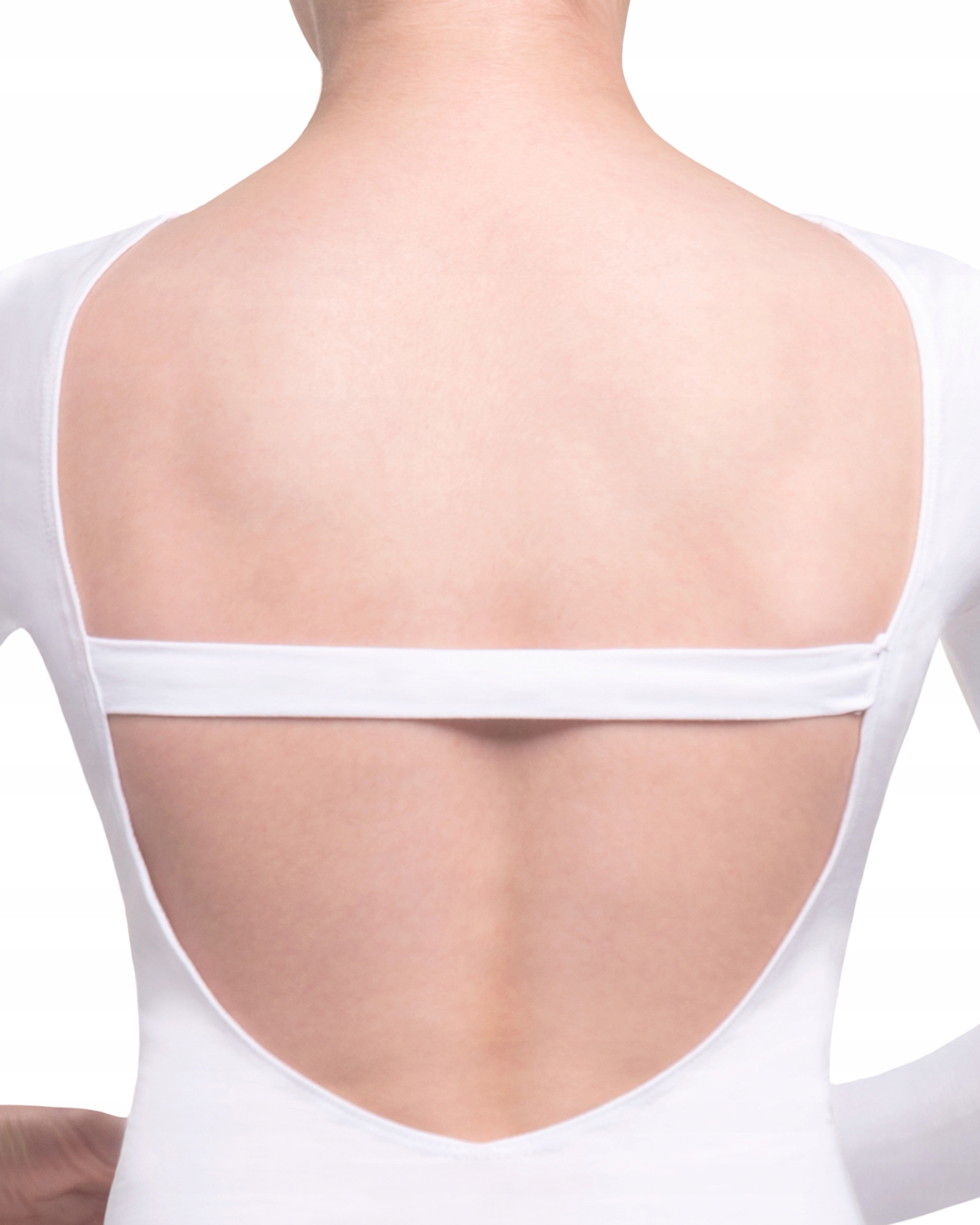 BODY GIMNASTYCZNE Z DŁUGIM RĘKAWEM BALET 134/140 Materiał dominujący bawełna