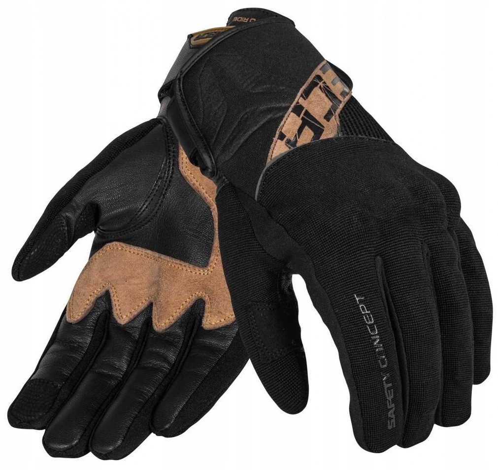 Seca X-stretch II Brown Rękawice Motocyklowe Krótkie Męskie Letnie Brazowe