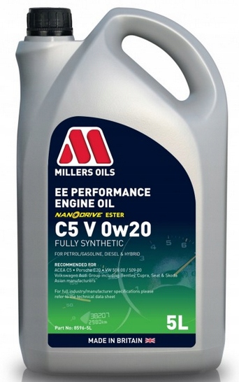 Olej silnikowy Millers Ee Performance C5 V 0w20 5L