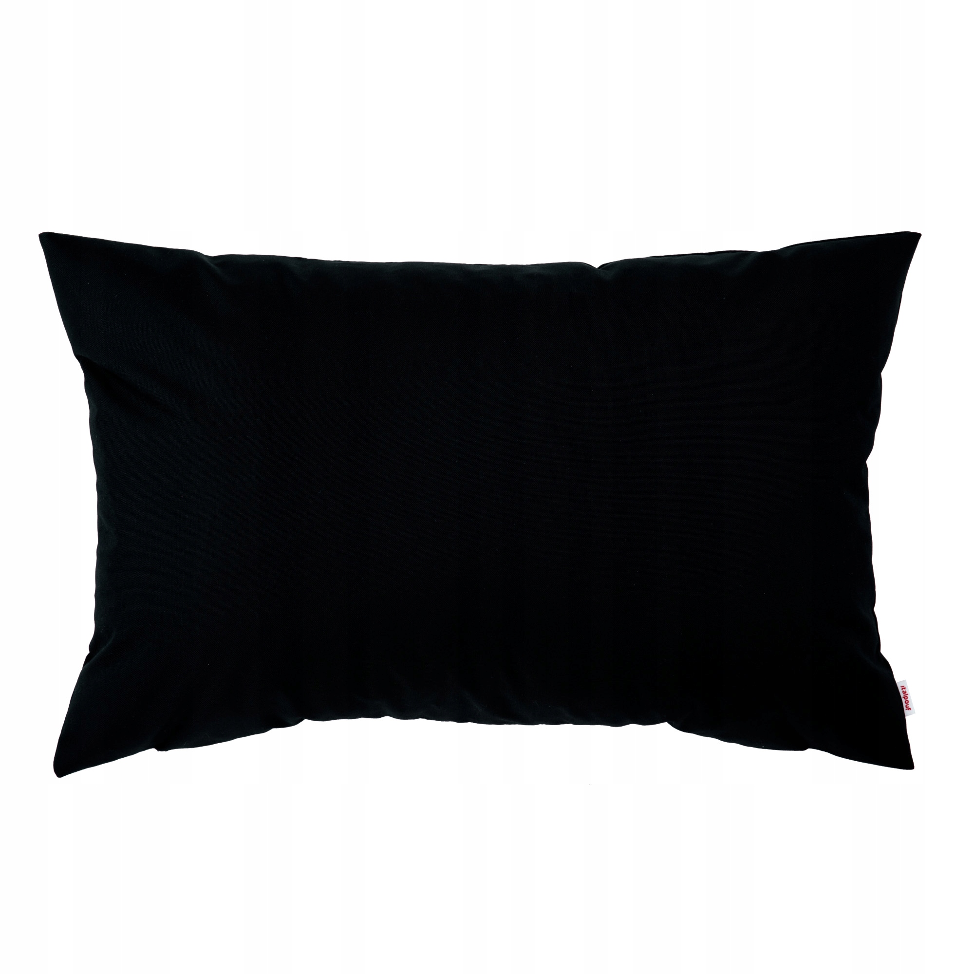 Čierny záhradný obdĺžnikový vankúš 45 x 140 cm