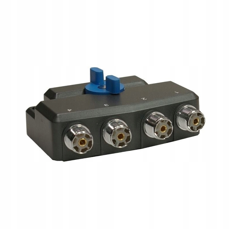 Przełącznik antenowy 4-pozycyjny Avair AV-SW4M (0-900 MHz) gniazda Pl M