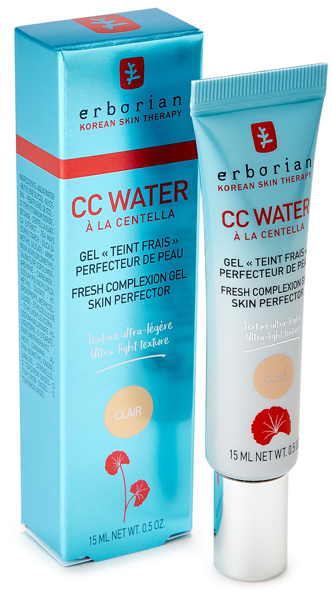 CC krem Erborian CC Water A La Centella Skin Perfecting Gel Clair