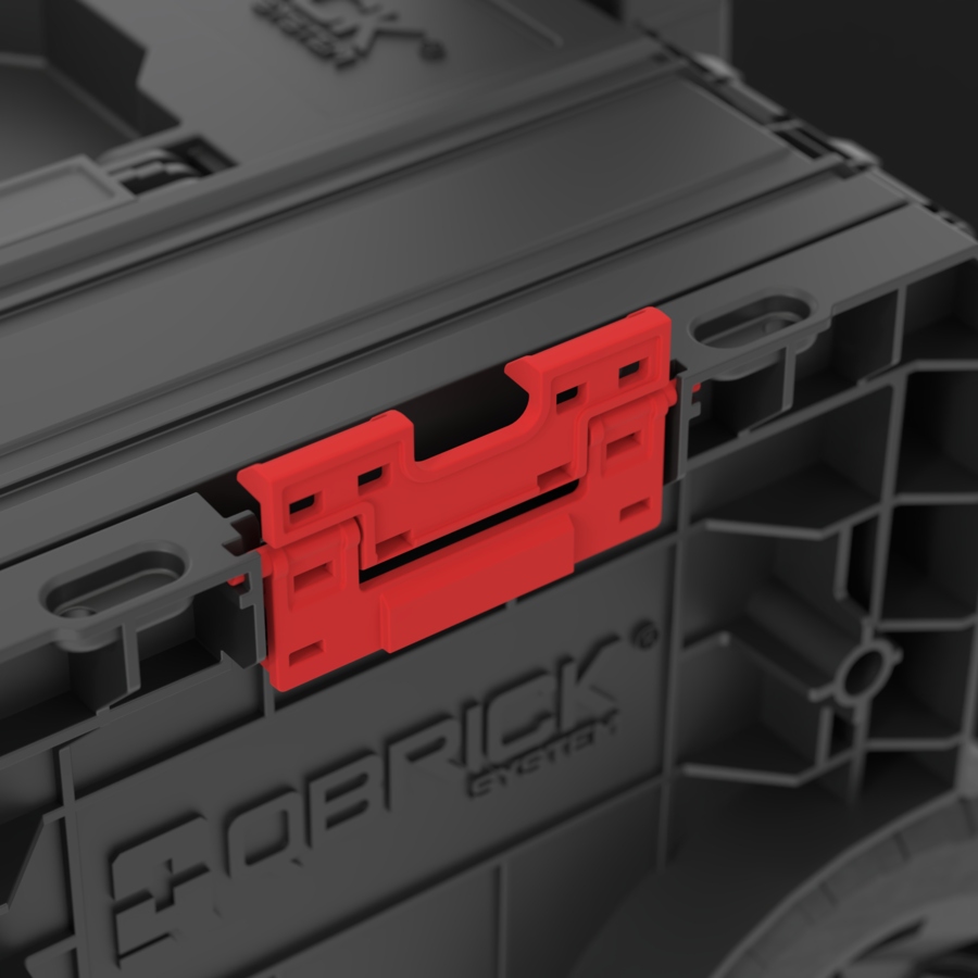 QBRICK SYSTEM PRO Cart 2.0 on wheels plastic tool box 28l Length 39 cm