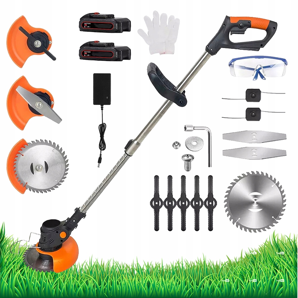 Aku Vyžínač Křovinořez 4V1+2 Baterie 18000 Ot/min