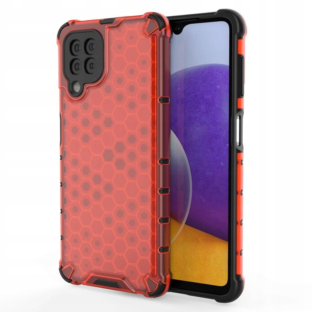 Honeycomb etui pancerny pokrowiec z żelową ramką do Samsung Galaxy A22 4G c
