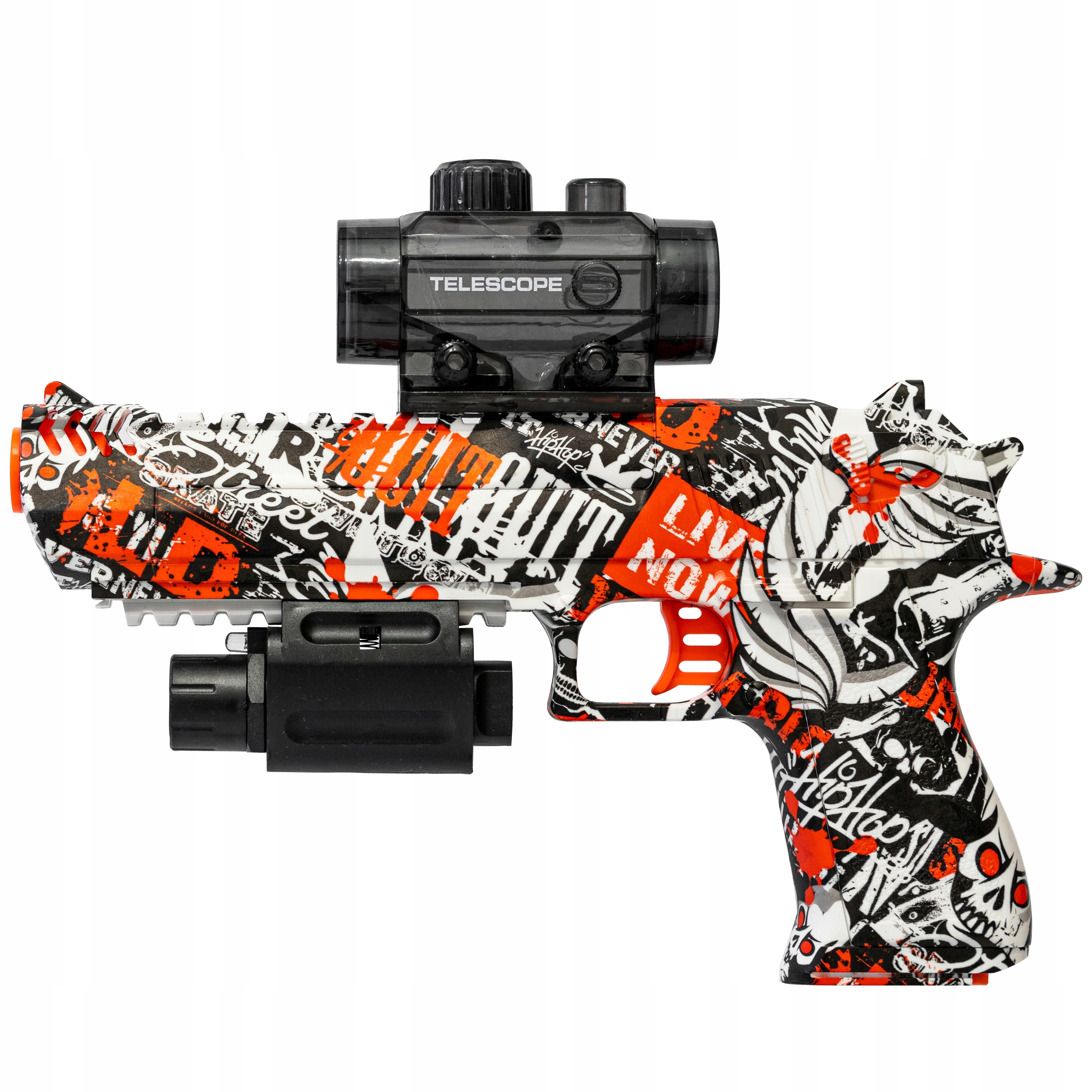 PISTOLET AUTOMATYCZNY DEAGLE NA KULKI ŻELOWE CSGO Materiał plastik