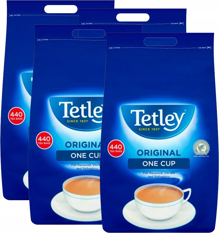 Herbata Tetley Original Duże Opakowanie 440 szt Torebki x4