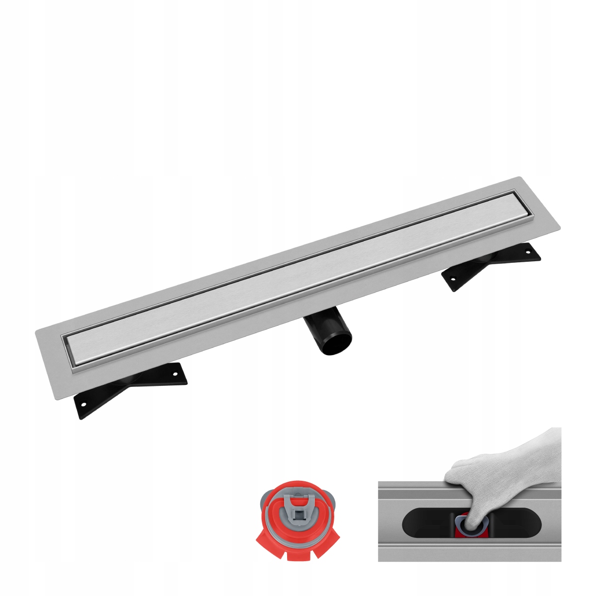 Lineární průtok Vogi Premium Duo 100 cm – sada se suchým sifonem