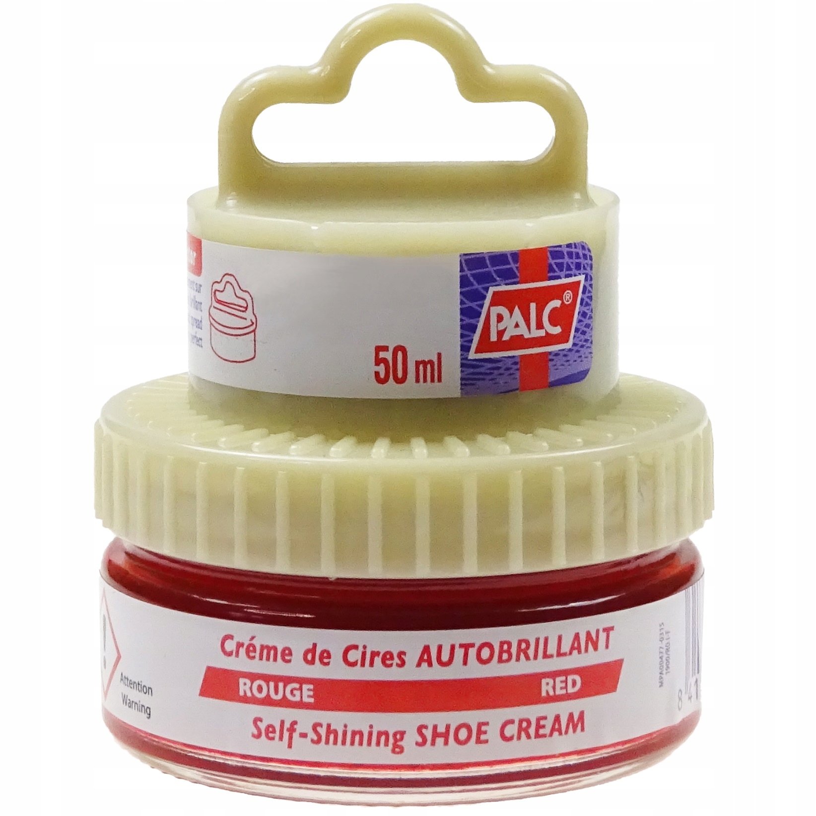 PASTA DO BUTÓW CZERWONA WOSKOWA KREM + GĄBKA Kod producenta 999992/RED