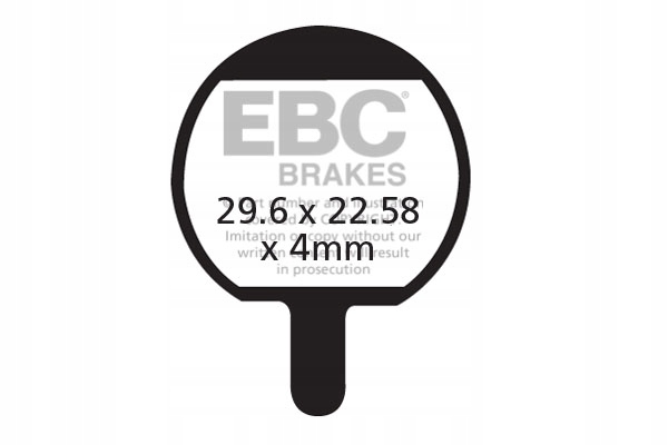 Klocki rowerowe Ebc (organiczne) Hayes Sole GX-2 MX-2 /MX-3 CFA421