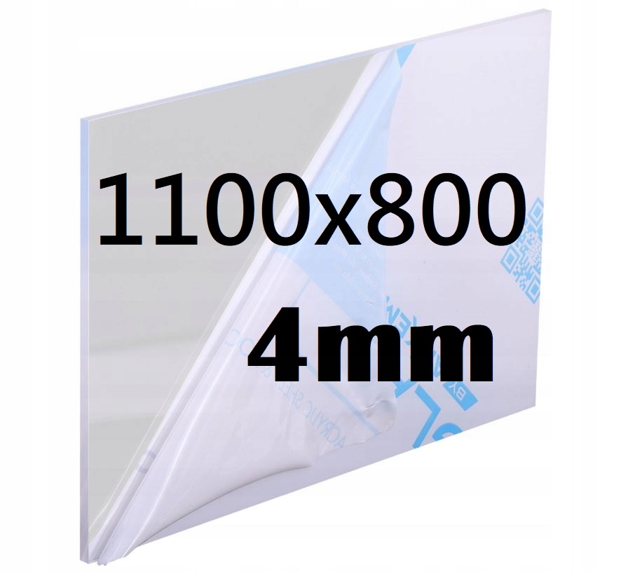 Plexi Plexi Plexi Plexa na míru 110 cm x 80 cm x 4 mm Akrylová Deska