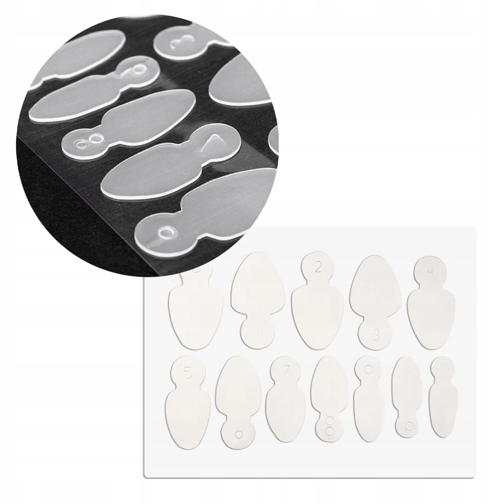 Silikonowe formy do frencha COMBO SYSTEM DUAL FORM owal krótki 12 sztuk