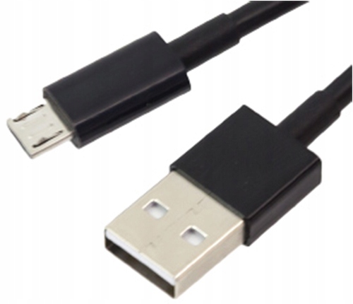 Długi 3m 300cm Kabel Usb 2.0 micro mikro micro-USB czarny-Zdjęcie-0