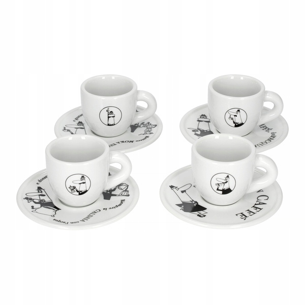 

Bialetti Carousel Zestaw 4 filiżanek z podstawką