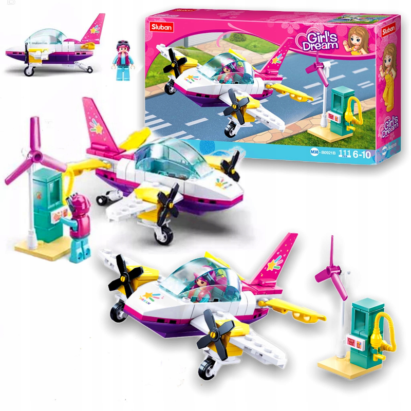 

Sluban Klocki 111 Elementów Girl’s Dream Samolot