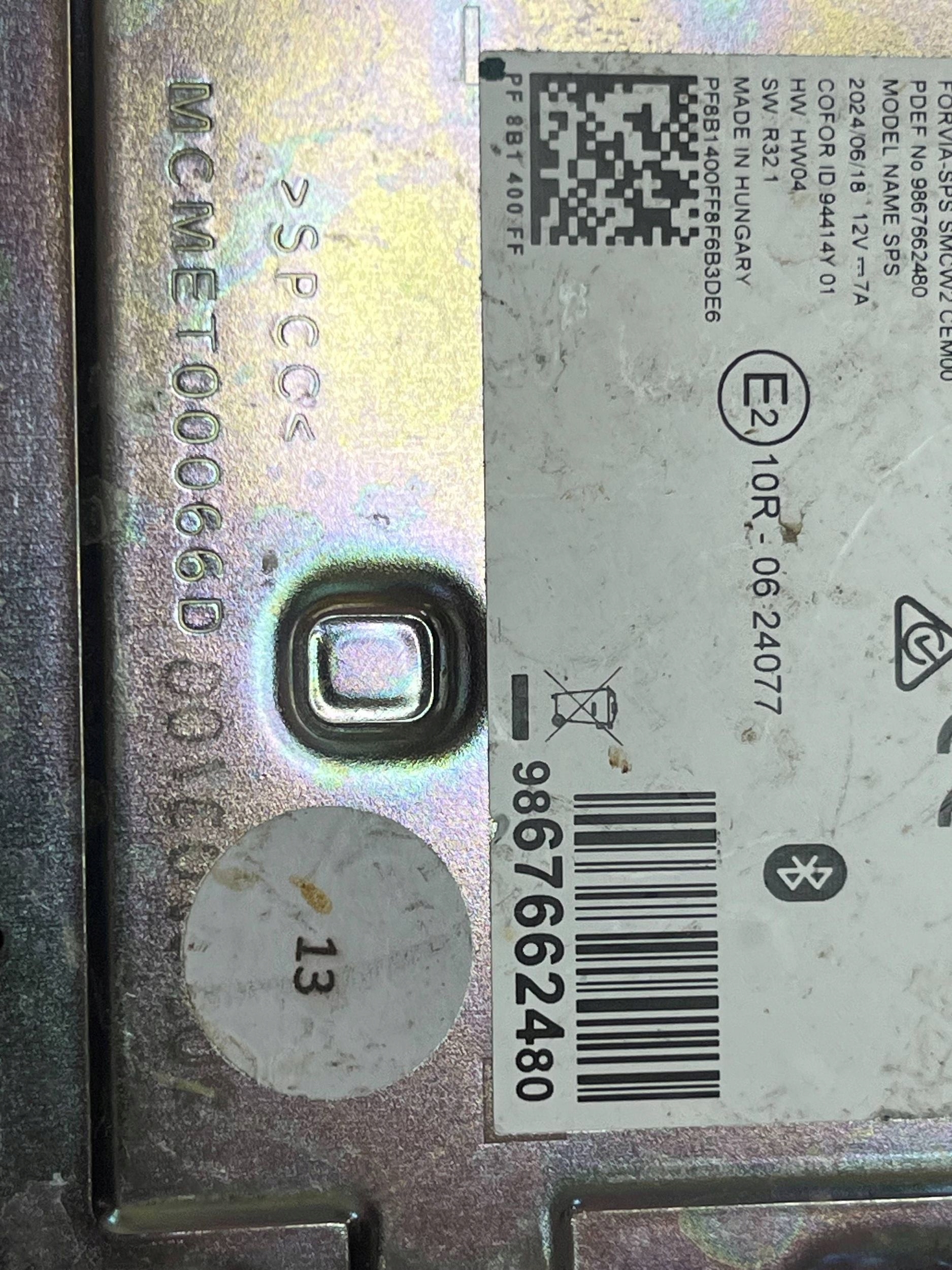 CITROEN C3 modulo / Centralina Bluetooth 9867662480 !J
