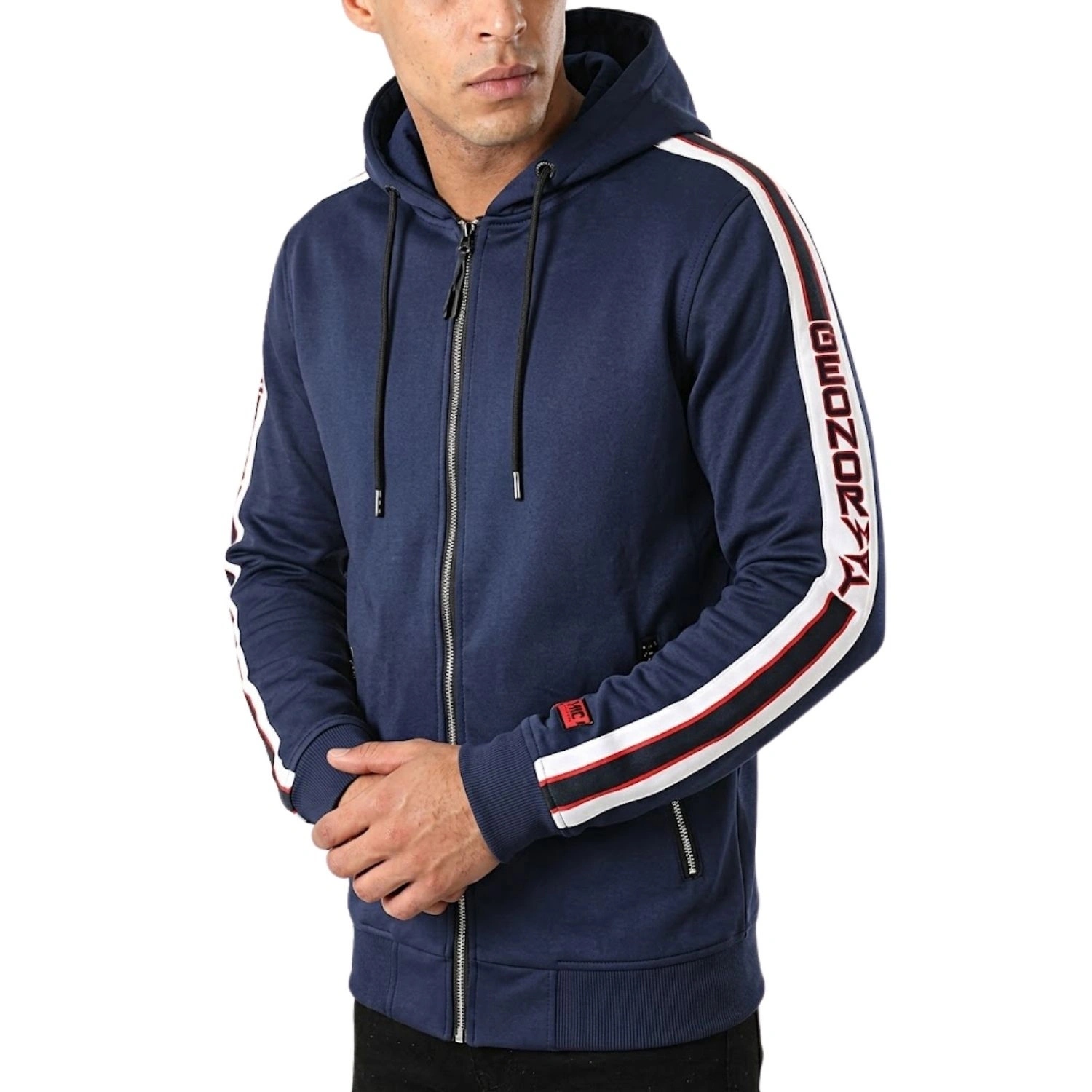 Pánská mikina Geographical Norway Cold Protect, tmavě modrá, roztahovací, velikost M