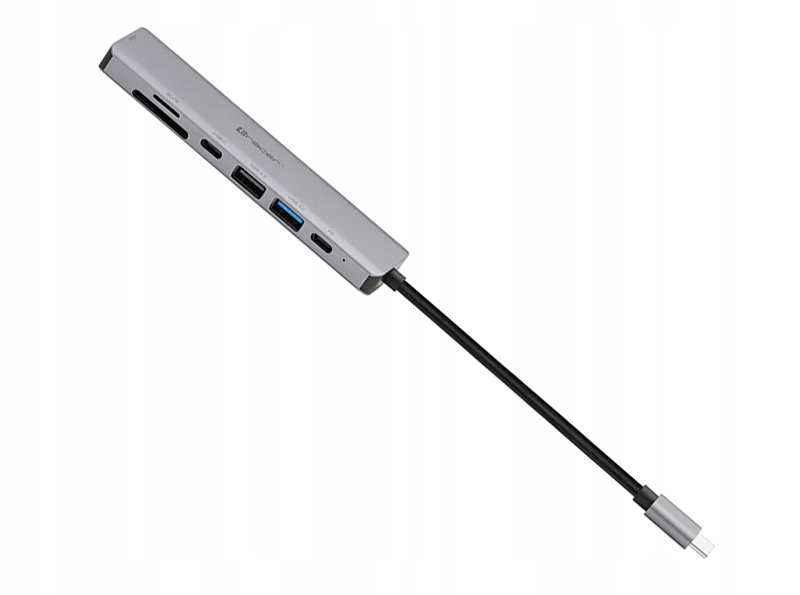 Adapter 4 az 1-ben HUB USB-C HDMI 4K READER Portok száma 7