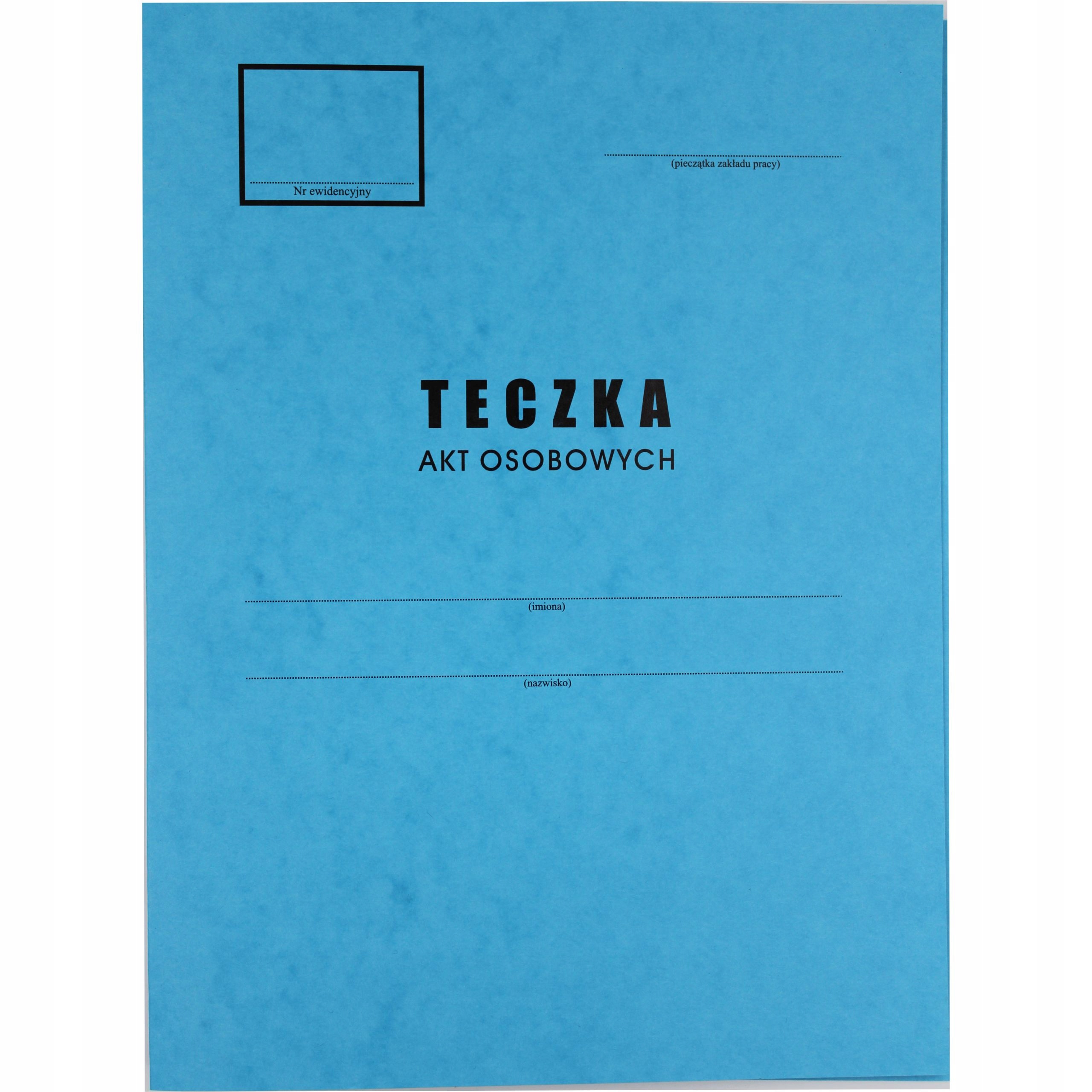 

Teczka do akt osobowych A4 karty A B C D